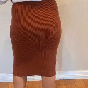 Abercrombie & Fitch Rust Pencil Skirt